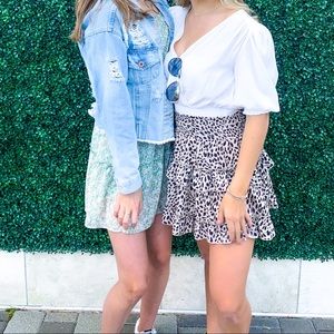 leopard skirt altard state size small